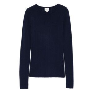 HERSKIND Women's Textured Knit Crewneck Sweater Women BLUE Sweaters & Knitwear